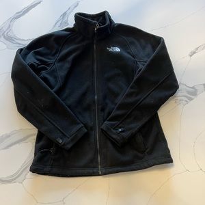 2/$60 The North Face Womens fleece jacket coat black size medium full zip TNF